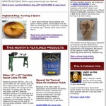 Check out the April Highland Woodturner!