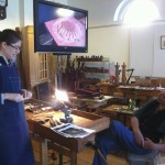 Carving with Mary May at The Woodwright's School