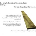 Woodworking Gifts Series: Don’t Forget The “Backstory”