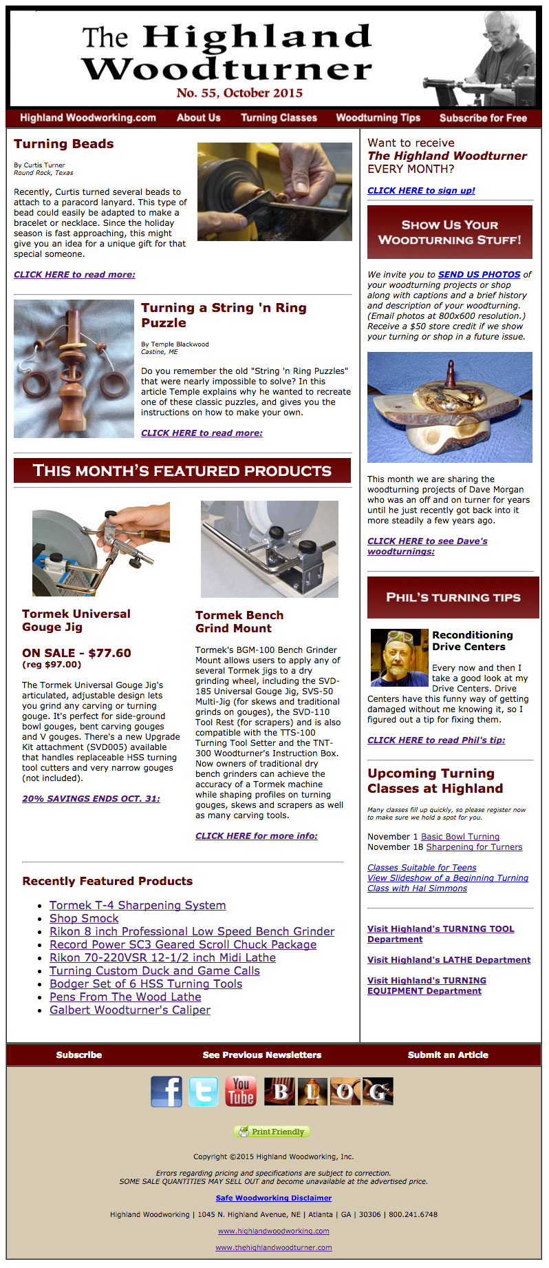 HWT55 Highland Woodworking Blog