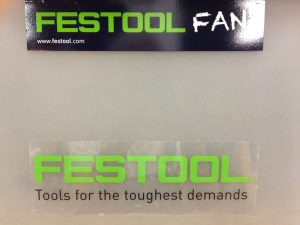 I got some Festool stickers at a Festool Connect show in New Orleans. Now, it’s easy to tell which filing box is which.
